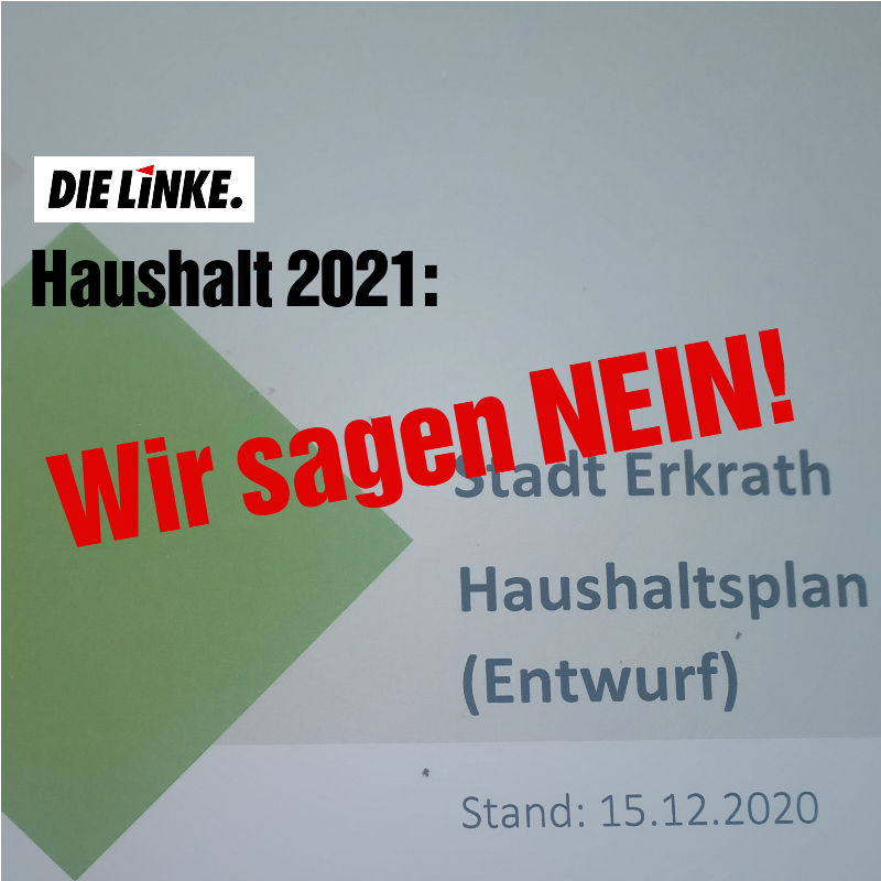 DIE LINKE Erkrath sagt Nein zum Haushalt 2021