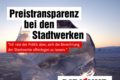 Preistransparenz bei den Stadtwerken
