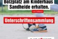 Unterschriftensammlung Bolzplatz erhalten