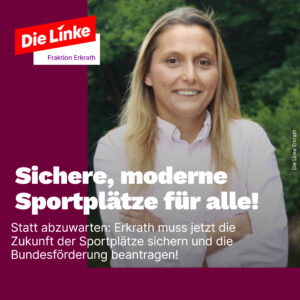 Sichere, moderne Sportplätze für alle!